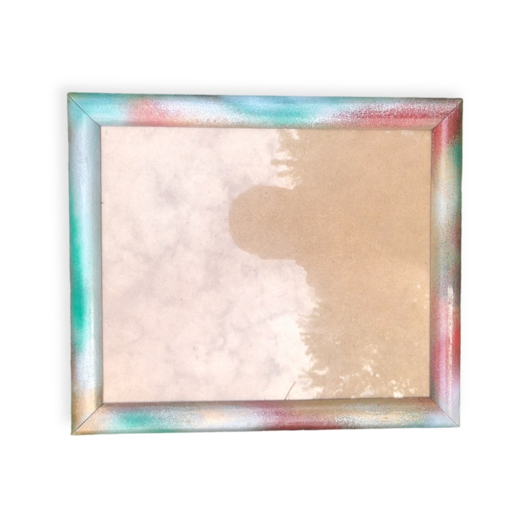 12” x 14” Tye Dye Painted Large Picture Frame 9.5” x 11.5” Picture Opening